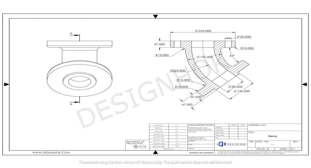 Mechanical Machine Drawing for Design HOK