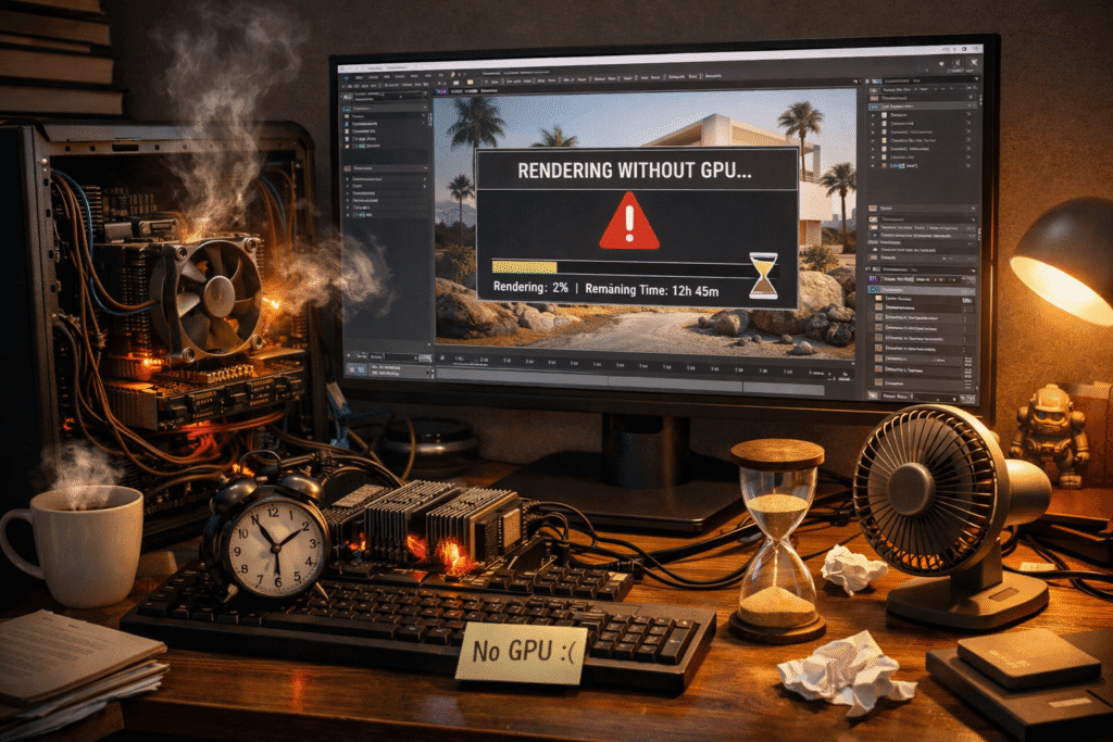 3D rendering without a GPU