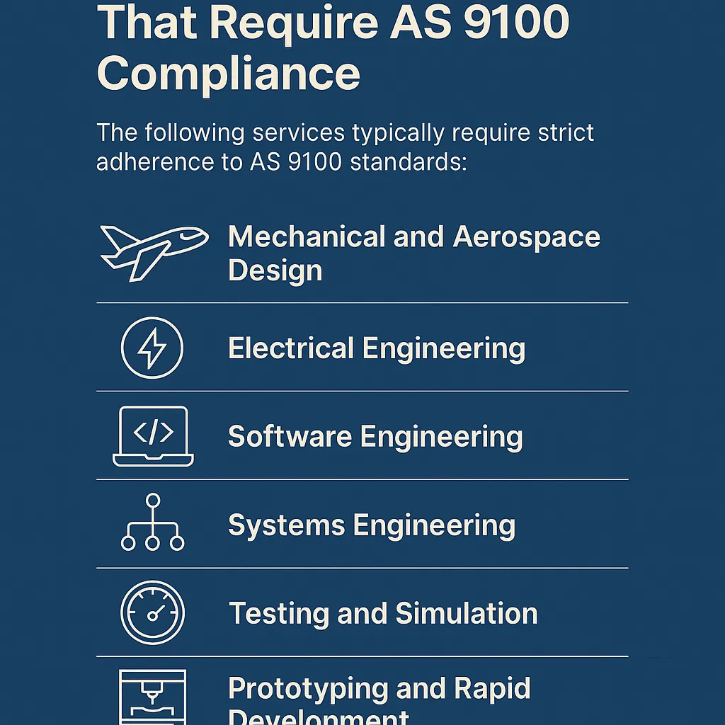 Types of Engineering Services That Require AS 9100 Compliance