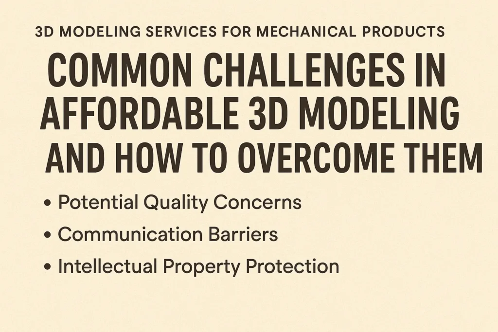 3D modeling services for mechanical products