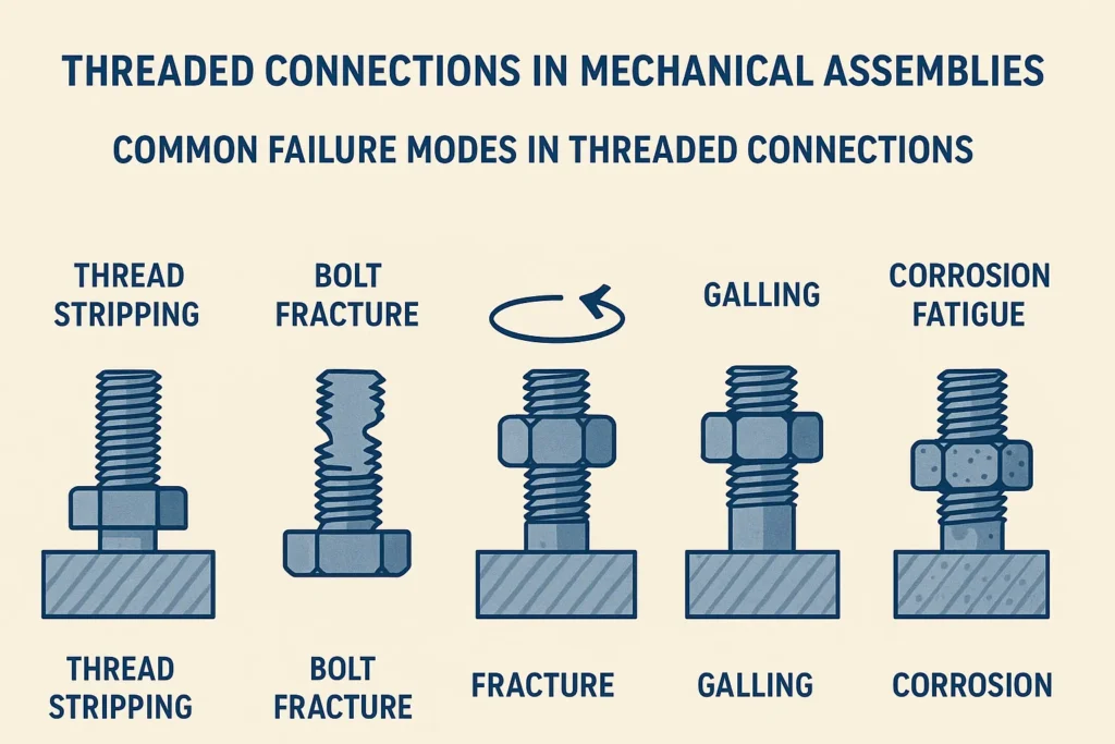 Threaded connections in mechanical assemblies
