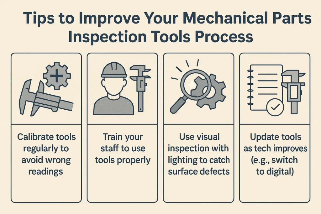 Tips to Improve Your Mechanical Parts Inspection Tools Process